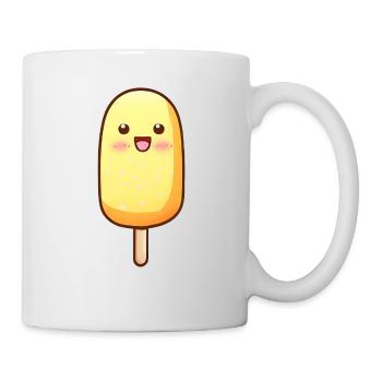 Chien de maïs Kawaii - Mug blanc - blanc - Droite