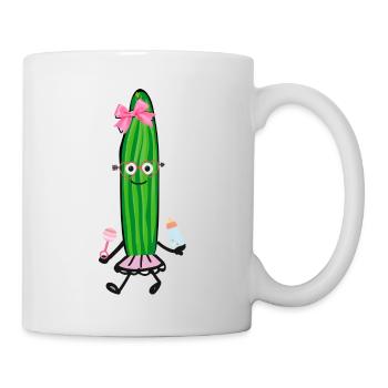 Bébé Concombre, Bébé, Concombre, Fille - Mug blanc - blanc - Droite