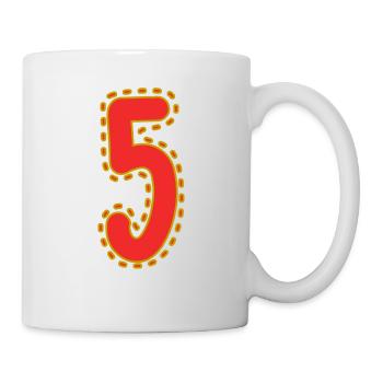 5. 5 YEARS. 5th ANNIVERSARY. 5 YEAR ANNIVERSARY - Mug - white - Right