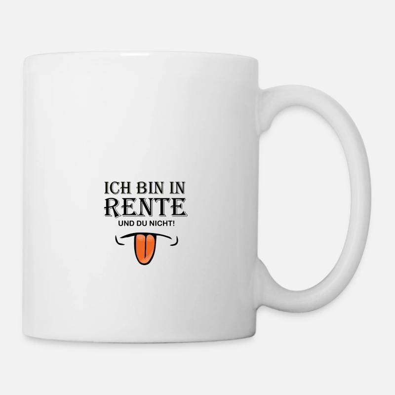 Rente fun-shirt - Tasse - Weiß
