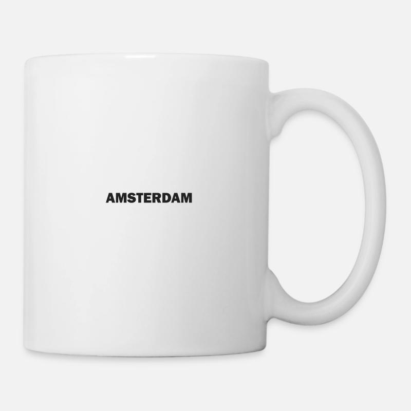 Amsterdam - Minimalistic - Tasse - Weiß