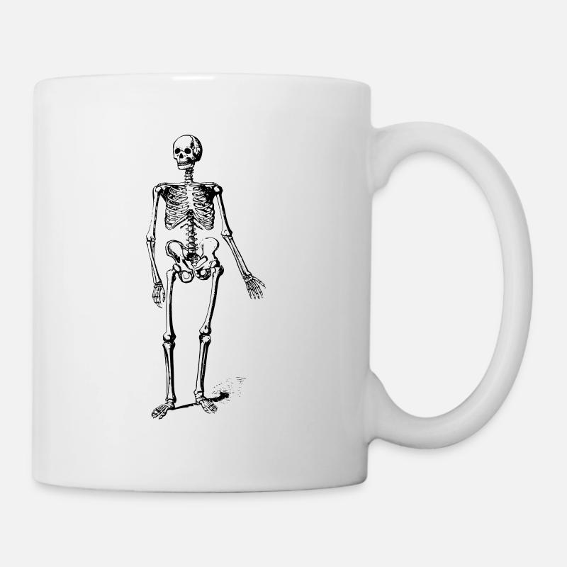 Glückliche Knochen - Tasse - Weiß