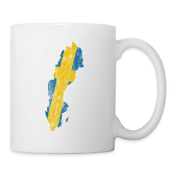 Sweden Swedish Flag Silhouette Travel - Mug - white - Right