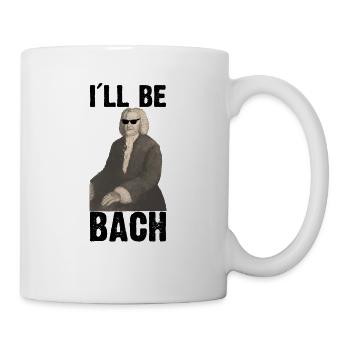 Lustiges Sebastian Bach vs Terminator - Tasse - Weiß - Rechts