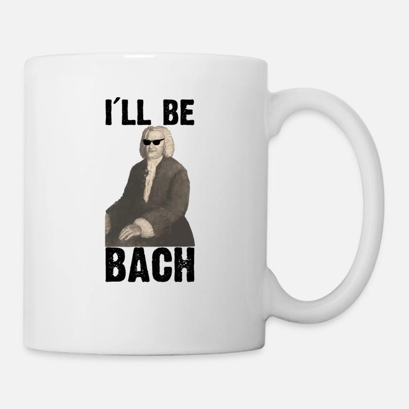 Lustiges Sebastian Bach vs Terminator - Tasse - Weiß