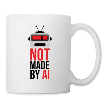Not made by AI - Tasse - Weiß - Rechts