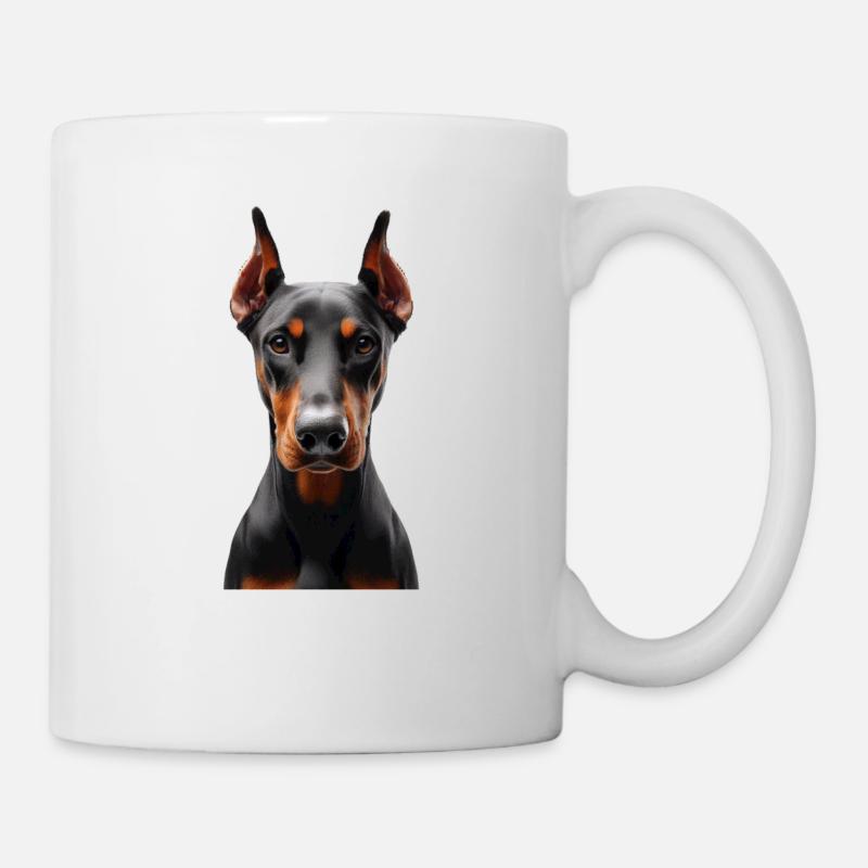 Dobermann - Tasse - Weiß