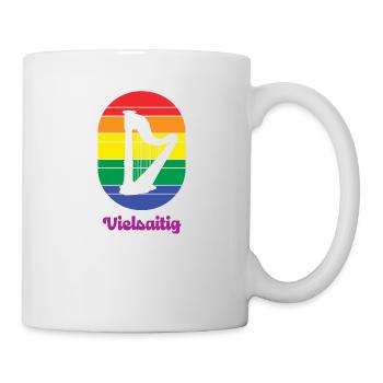 Harfe Instrument Harfenist Orchester Harfenspiel - Tasse - Weiß - Rechts