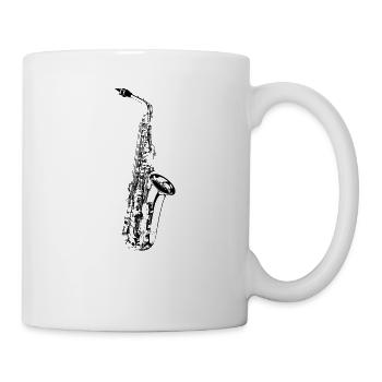 Sax - Mug blanc - blanc - Droite
