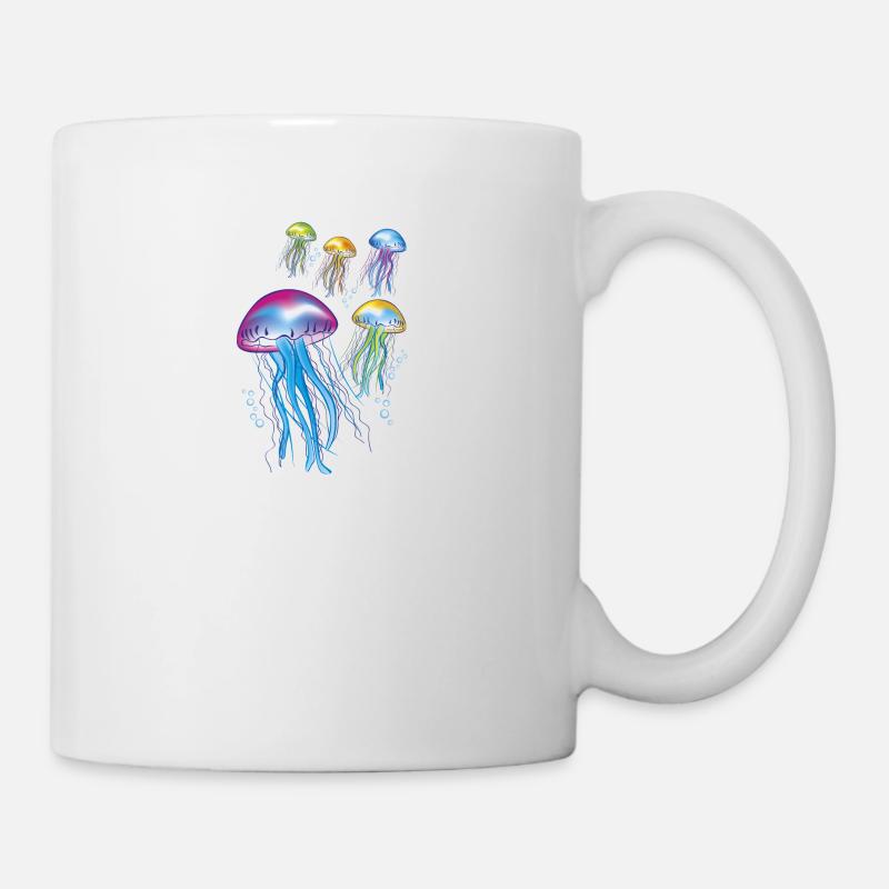 méduses - Mug blanc - blanc