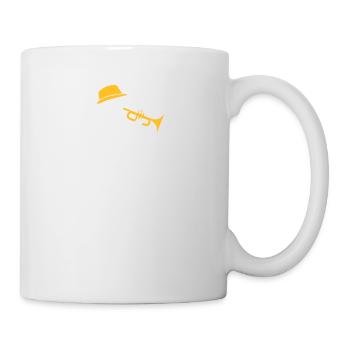 A Jazz Musician Plays The Trumpet - Mug - white - Right