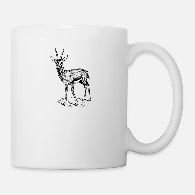 antilope antelope impala hartebeest kudu oryx papa - Tasse - Weiß