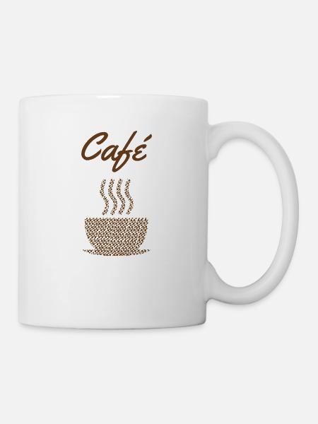 Café Coffee Kaffee - Tasse - Weiß