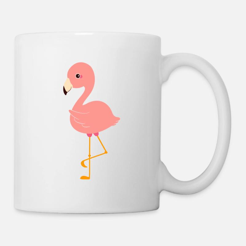 Flamant rose - Mug blanc - blanc