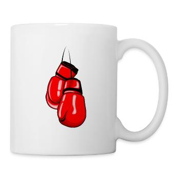 Boxhandschuhe Boxen Symbol Kämpfer - Tasse - Weiß - Rechts