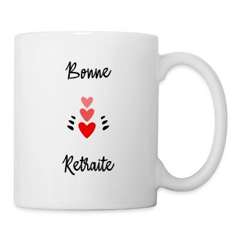 RETRAITE. BONNE RETRAITE. JOYEUSE RETRAITE - Mug blanc - blanc - Droite