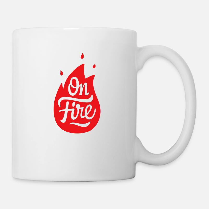 On fire - Mug blanc - blanc