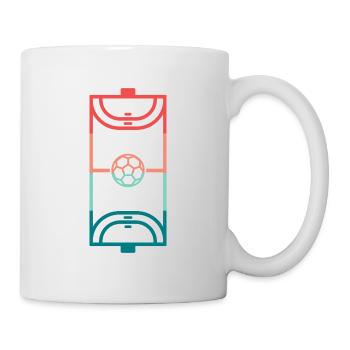 Handball players Handball pitch Handball players - Mug - white - Right