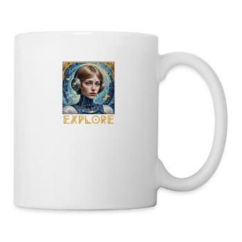 Erforschen und erobern - Tasse - Weiß - Rechts