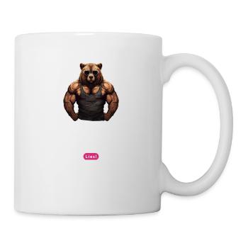 Iron never lies Hanteln - Bizeps - Gym - Tasse - Weiß - Rechts