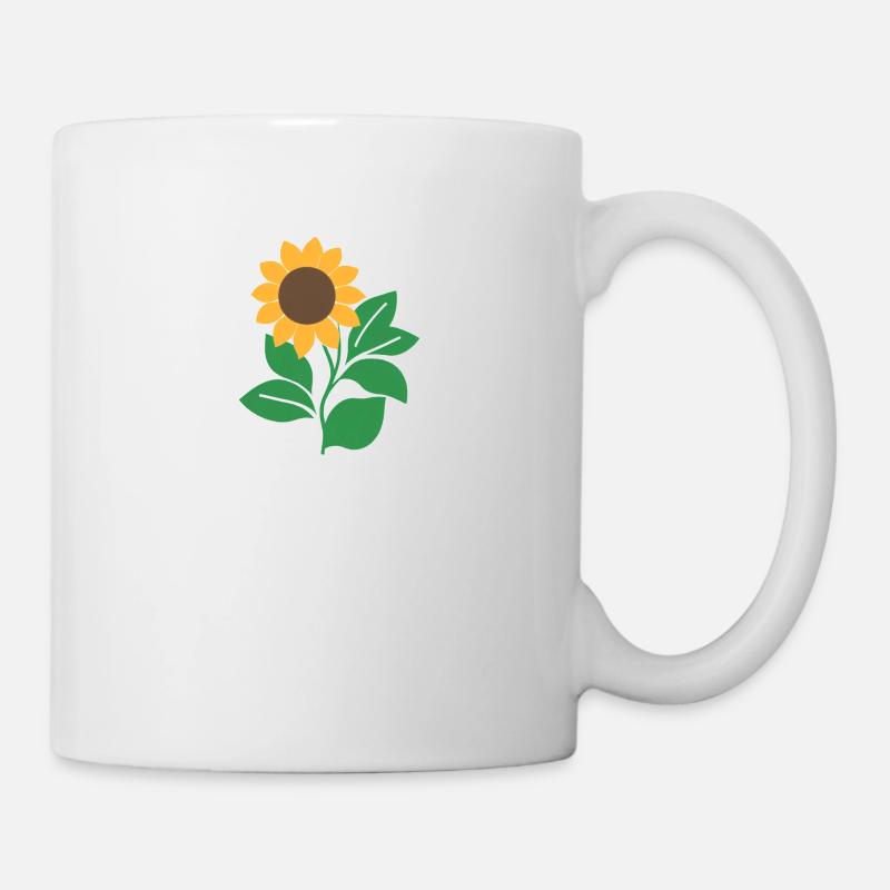 Sonnenblume - Tasse - Weiß