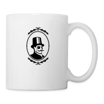 gentleman burglar vintage retro style - Mug - white - Right