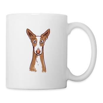 Podenco chien cool Podenco Ibicenco - Mug blanc - blanc - Droite