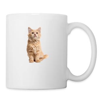 Chat roux - Mug blanc - blanc - Droite