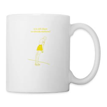 Citations non motivantes - chaos ou folie? - Mug blanc - blanc - Droite