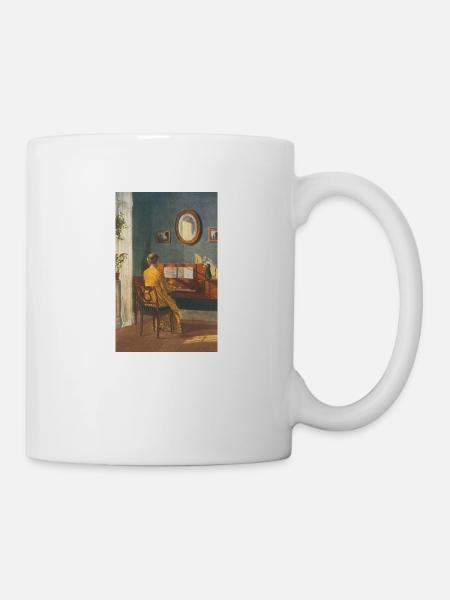 Klavierspielerin - Tasse - Weiß