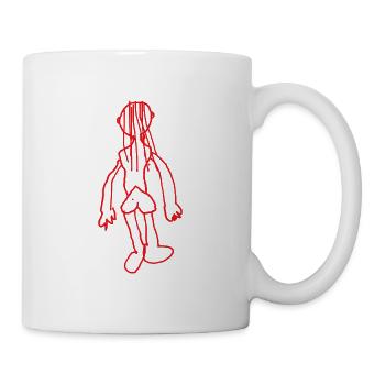 Po Herz Popo Herz Arsch Herz Mensch Po - Tasse - Weiß - Rechts