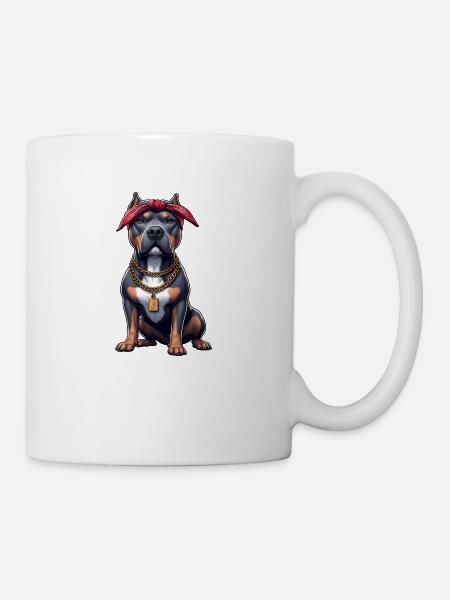 Pitbull Der Rapper - Tasse - Weiß