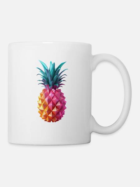 Ananas - Tasse - Weiß