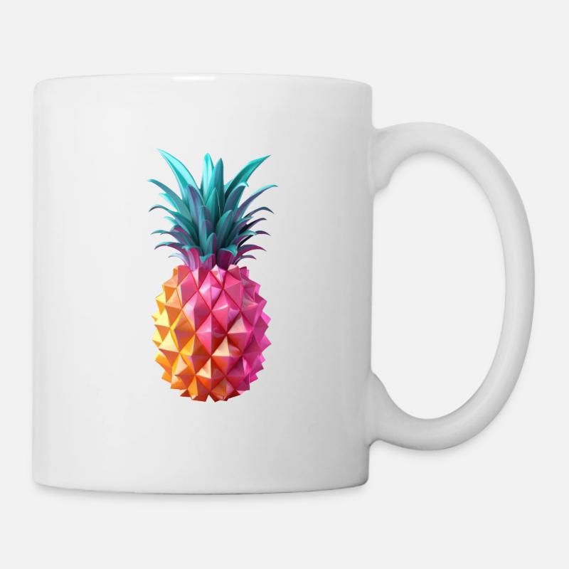 Ananas - Tasse - Weiß