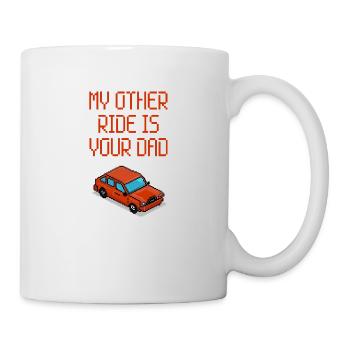 Mon autre tour est ton papa - Rouge - Mug blanc - blanc - Droite