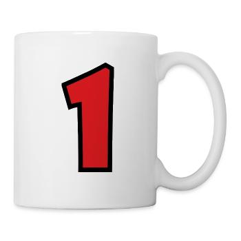 1. 1 JAHR. 1. GEBURTSTAG. 1 JAHR GEBURTSTAG. 1 - Tasse - Weiß - Rechts