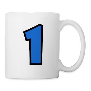1. 1 Jahr. 1. JUBILÄUM. 1-JÄHRIGES JUBILÄUM - Tasse - Weiß - Rechts