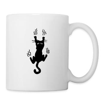 Cats scratch / funny - funny - cat - Mug - white - Right