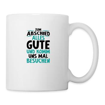 Gute Abschied Kollege Arbeit Geschenk - Tasse - Weiß - Rechts