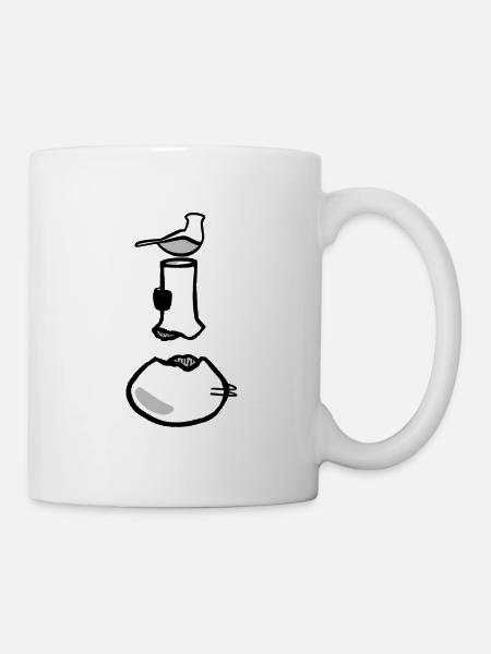 Friedenstaube - Tasse - Weiß