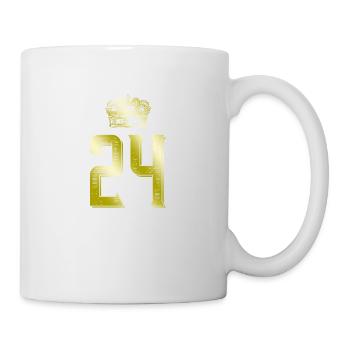 24 Zahl Krone - Tasse - Weiß - Rechts