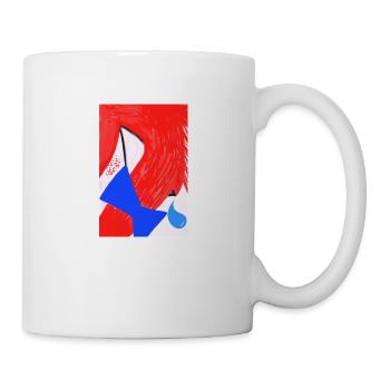 Rothaarig und Tränen. - Tasse - Weiß - Rechts