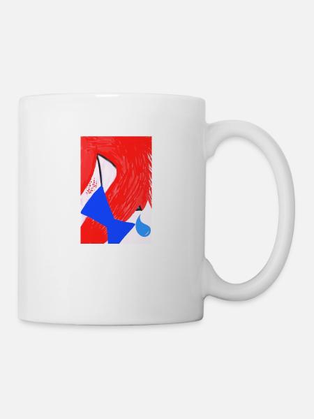 Rothaarig und Tränen. - Tasse - Weiß