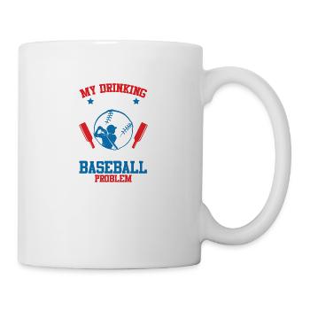 baseball alkohol team - Tasse - Weiß - Rechts