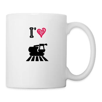 I love harvesters - Mug - white - Right