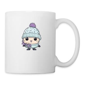 Winter Eskimo Comic Niedlich - Tasse - Weiß - Rechts