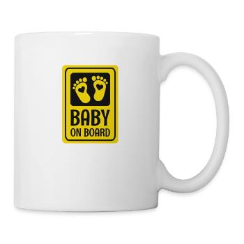 Bébé à bord - Mug blanc - blanc - Droite