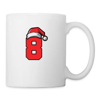 8 Zahl Weihnachten - Tasse - Weiß - Rechts