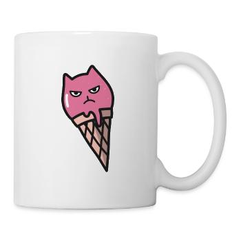 T SHIRT ICE CAT - Mug blanc - blanc - Droite