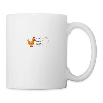 Poule ou oeuf - Mug blanc - blanc - Droite